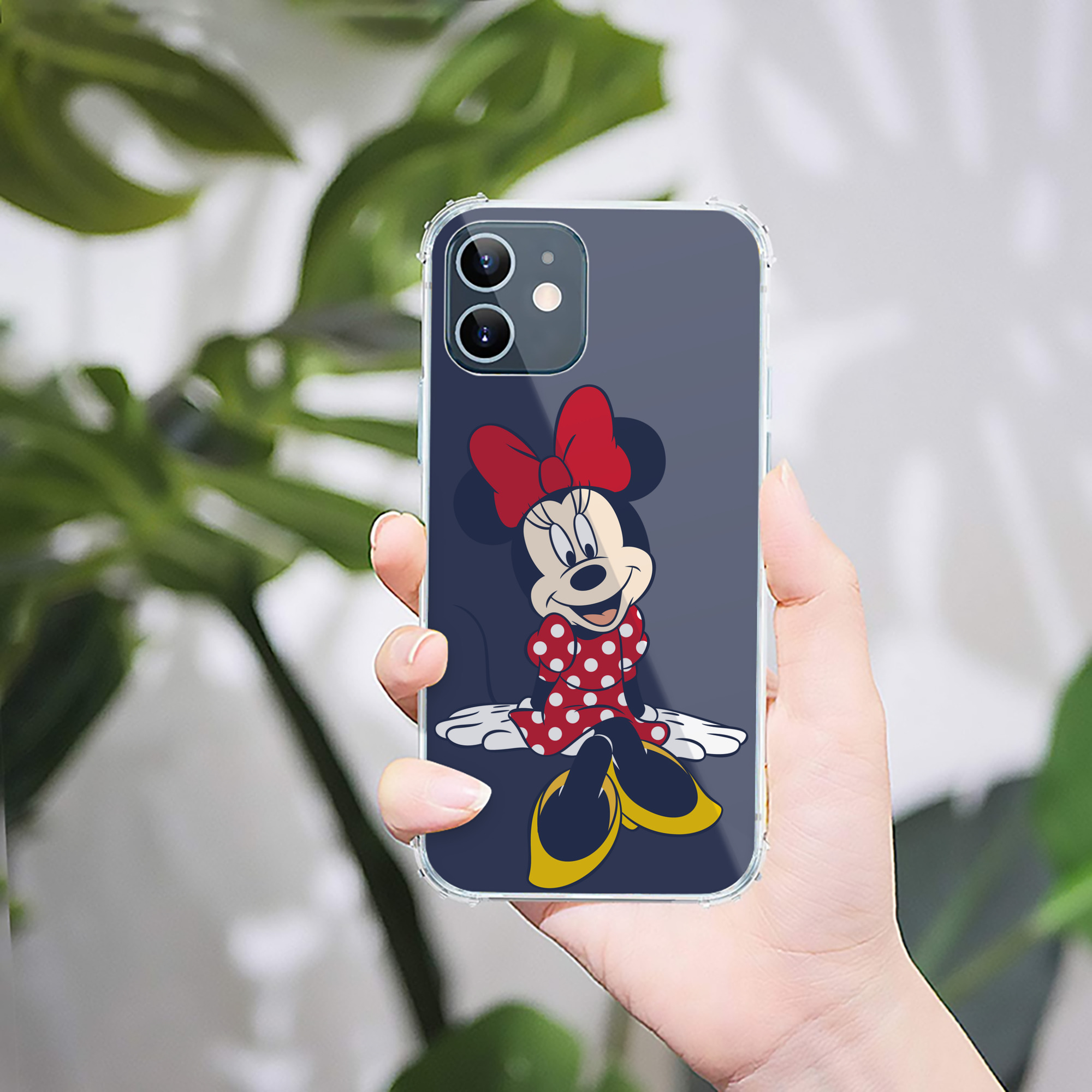 （画像用） ミッキーマウス Mickey Mouse 【iPhone 12シリーズ対応】透明スマホケース（クリアソフトケース）